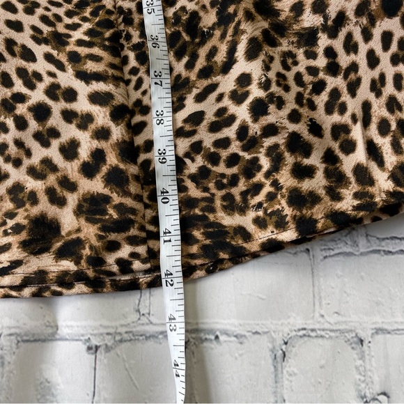 Calvin Klein animal print button down Midi Dress with belt fit & flare size 6 - Picture 13 of 16
